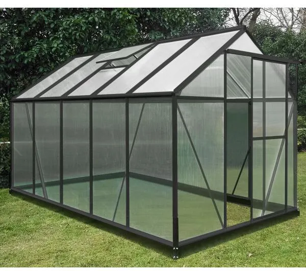 Drivhus poly sort 191x313x191cm